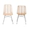 Baxton Studio Manhattan Modern Bohemian Natural Brown Rattan and Black Metal 2-Piece Dining Chair Set 231-2PC-12818-ZORO - alternate 6